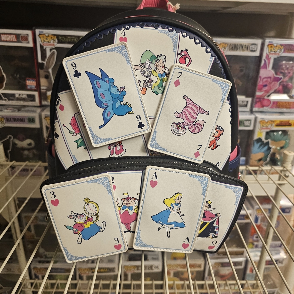 Alice in Wonderland Playing Cards Kids Backpack